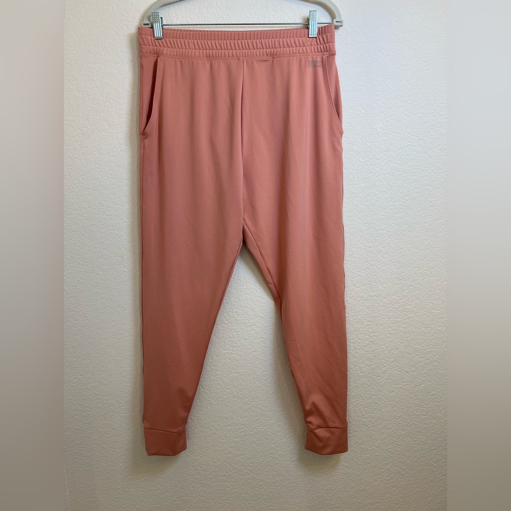 PINK Victoria's Secret Coral Jogger Pants Size XL